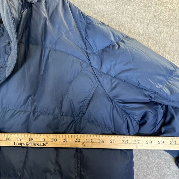 Eddie Bauer down jacket womens 3x parka puffer hooded blue long gorpcore - Picture 4 of 9